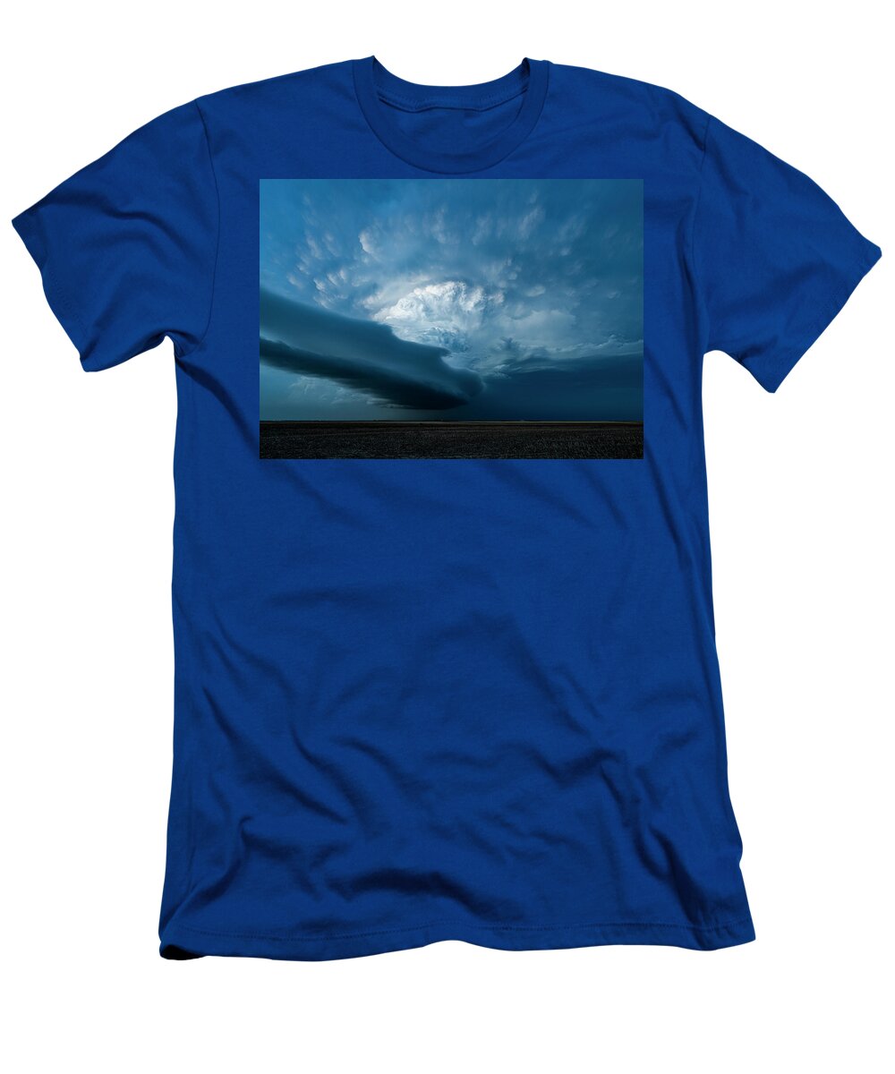 Supercell T-Shirt featuring the photograph Blue Hour Beauty by Marcus Hustedde