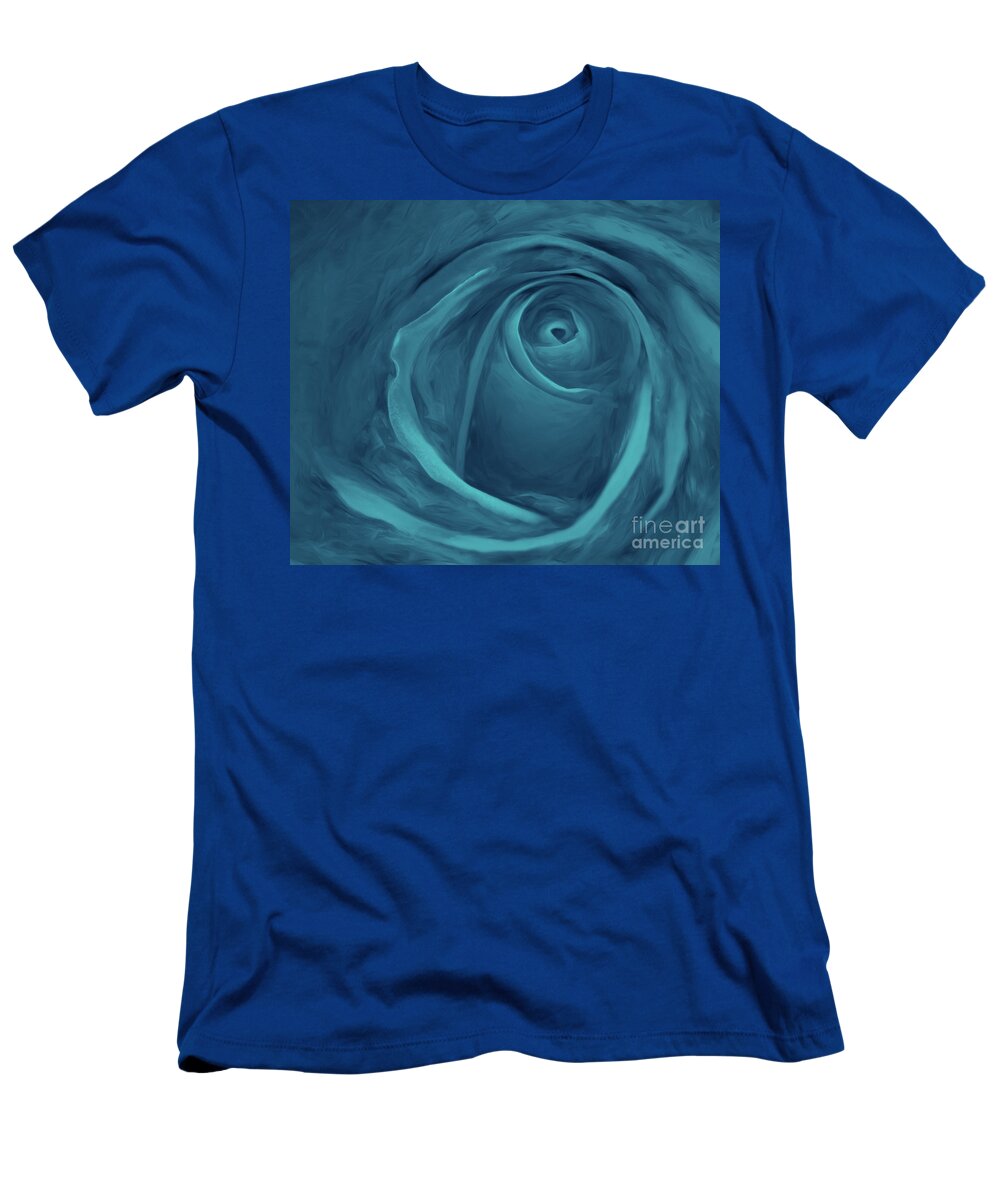 Rose T-Shirt featuring the photograph Blue Rose by George Robinson