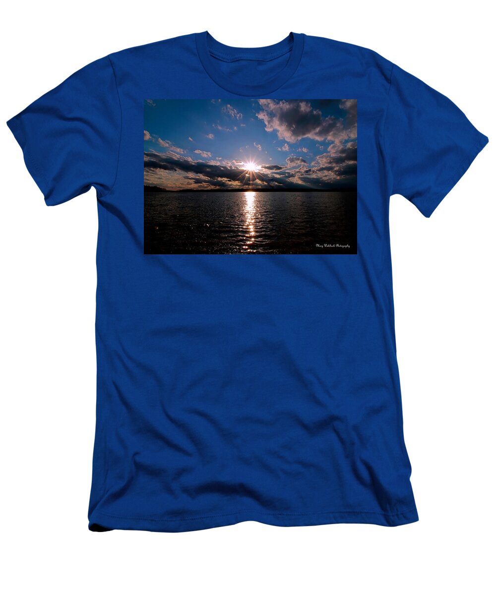Sunset T-Shirt featuring the photograph Brilliant Sun by Mary Walchuck