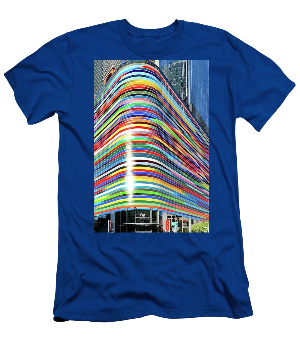 Sls Lux Residences T-Shirt featuring the photograph Bring a Bit of Colors to Miami District by Lyuba Filatova