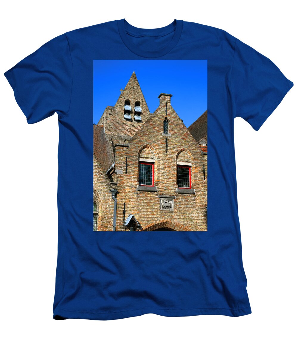 Bruges T-Shirt featuring the photograph Bruges Saint John Hospital by Olivier Le Queinec