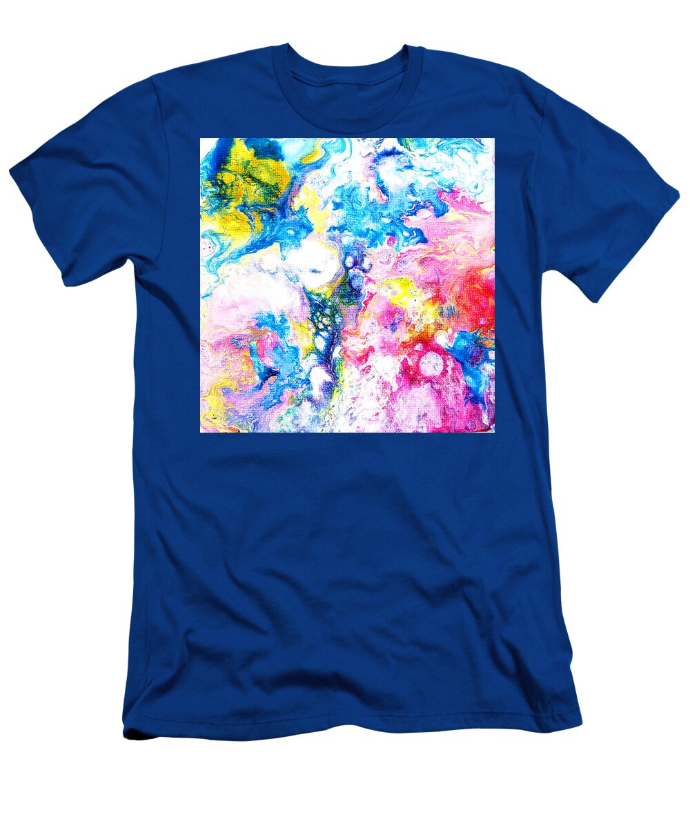 Abstract T-Shirt featuring the painting Bubbles by Christine Bolden
