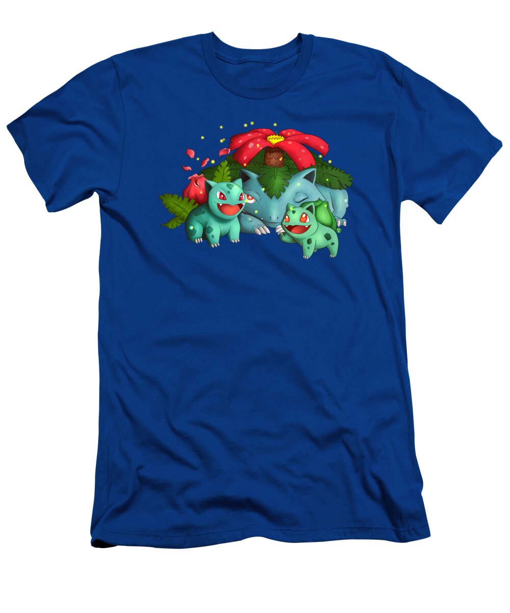 Enkelhed Akvarium tilnærmelse Bulbasaur, Ivysaur and Venusaur T-Shirt by Kuini Fernandez - Pixels