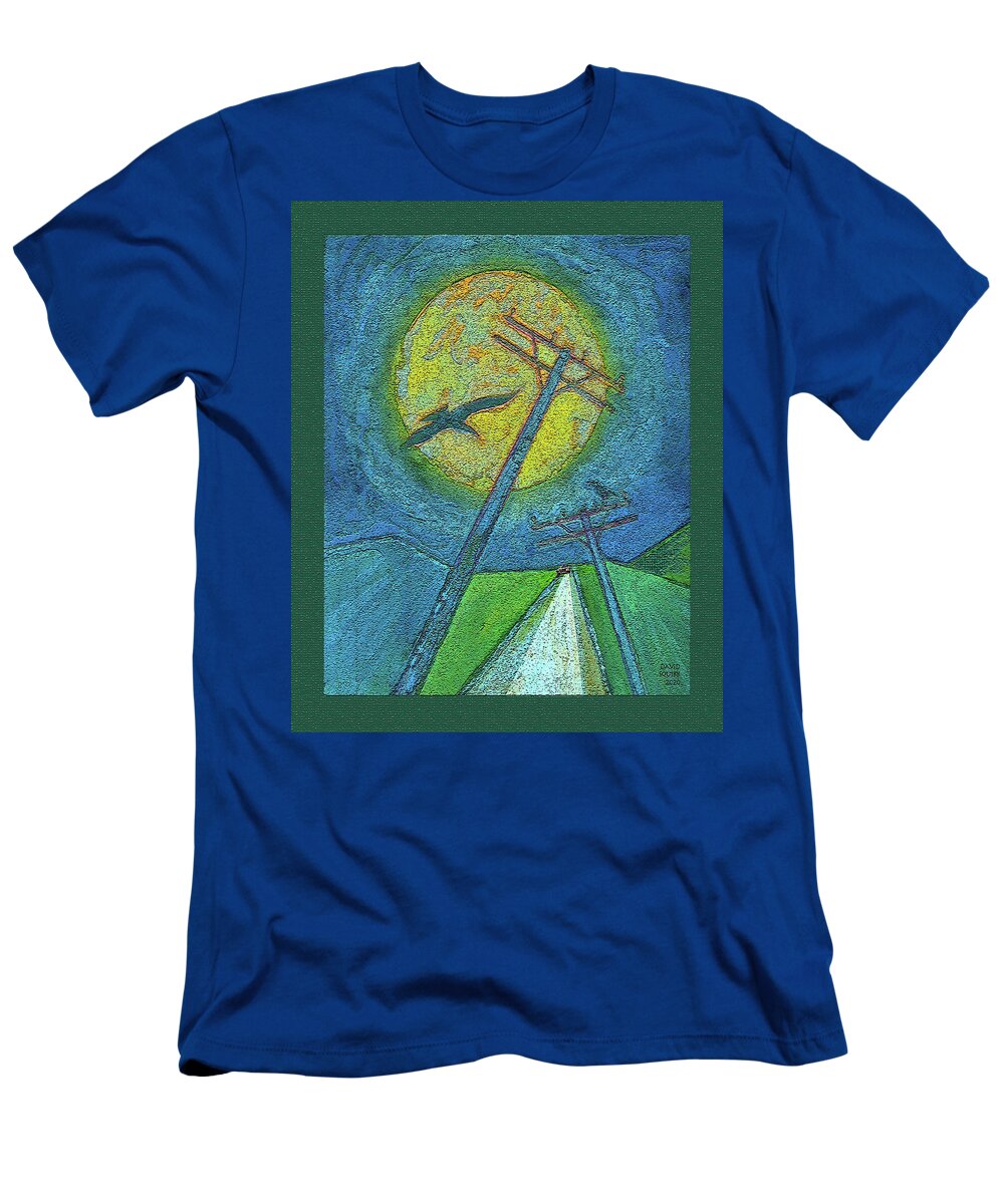 Car Chase T-Shirt featuring the digital art Car Chase / Highwaymen by David Squibb