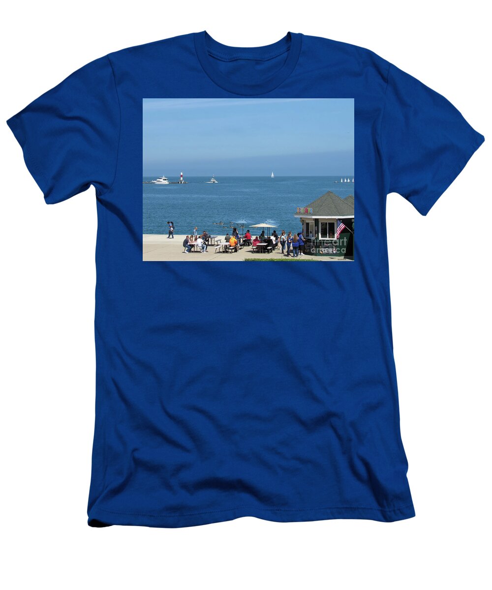 Chicago T-Shirt featuring the photograph Chicago at Navy Pier by Roberta Byram