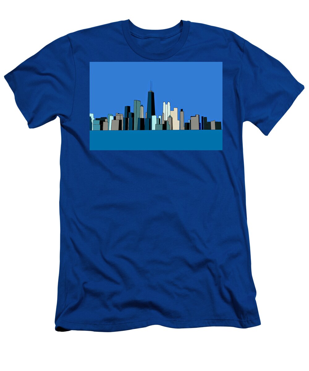 Chicago T-Shirt featuring the digital art Chicago by John Mckenzie