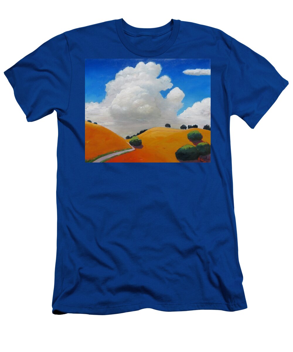 Cloud T-Shirt featuring the painting Cloud Up by Gary Coleman