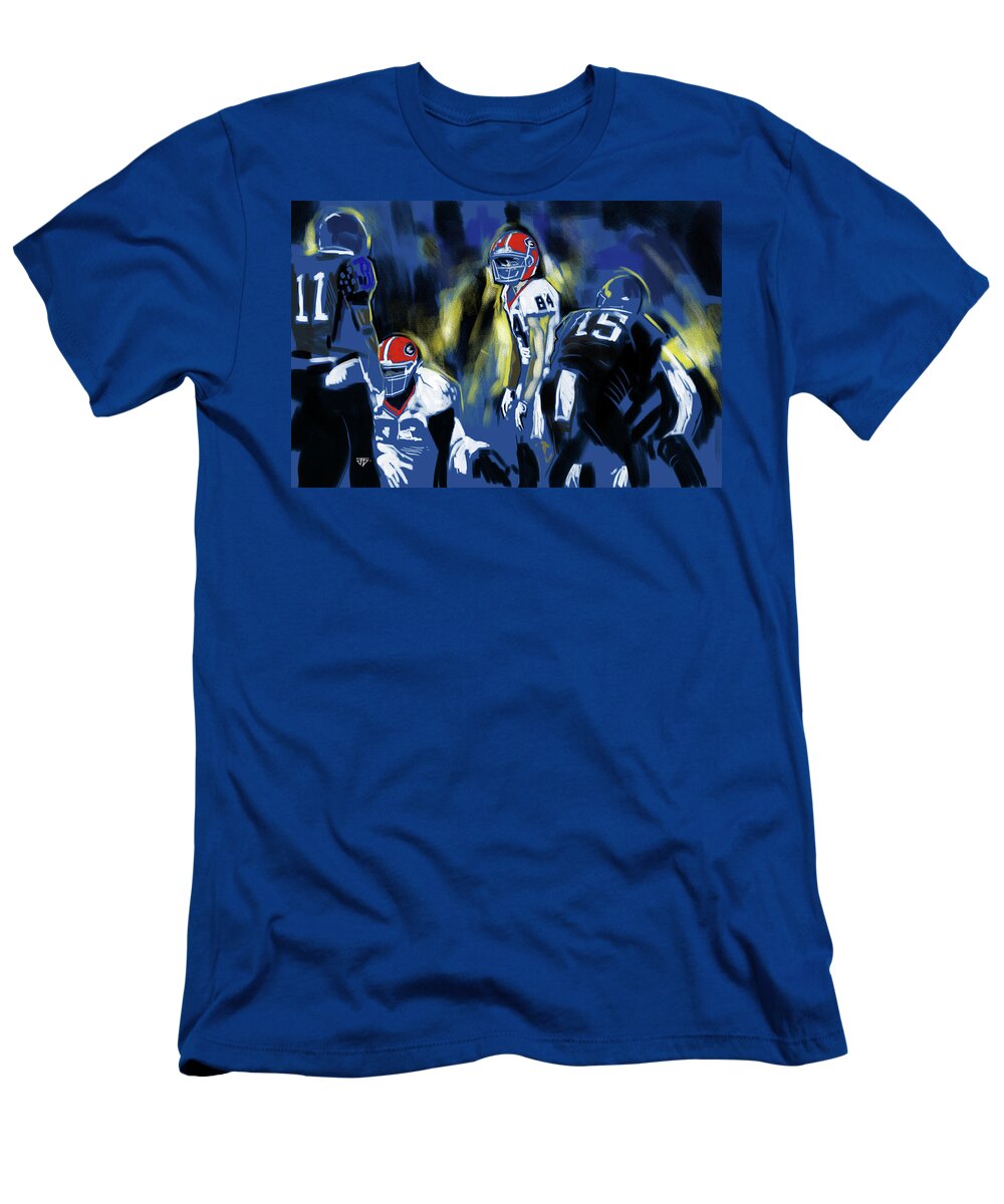 Cold Kentucky T-Shirt featuring the painting Cold Kentucky by John Gholson