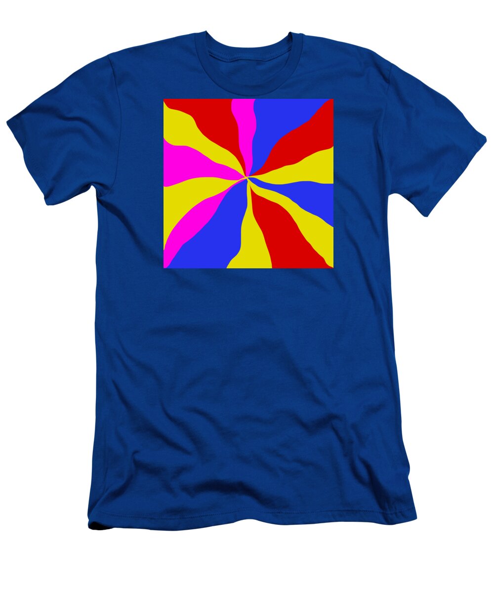 Color T-Shirt featuring the digital art Color Whorl I by Aisha Isabelle