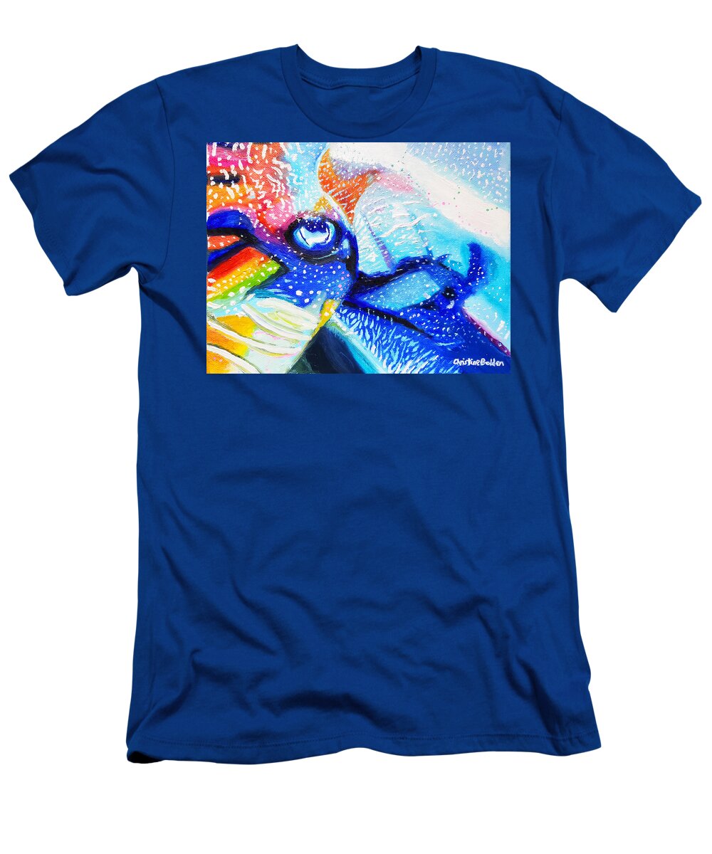 Abstract T-Shirt featuring the painting Cuttlefish by Christine Bolden