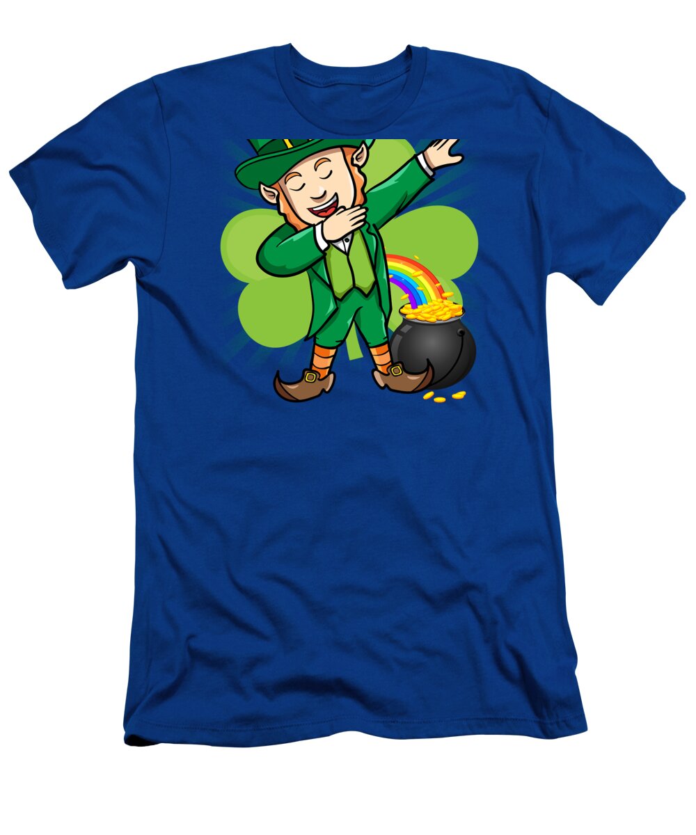 Little T-Shirt featuring the digital art Dabbing Leprechaun St Patricks Day by Flippin Sweet Gear