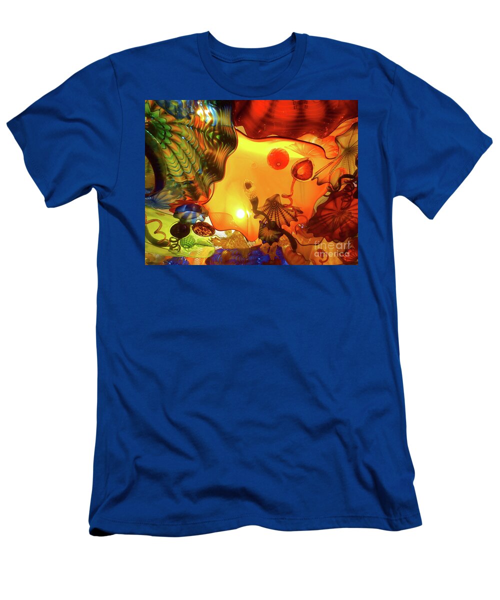  T-Shirt featuring the photograph Dale Chihuly Glass Sculptures by Robert Birkenes