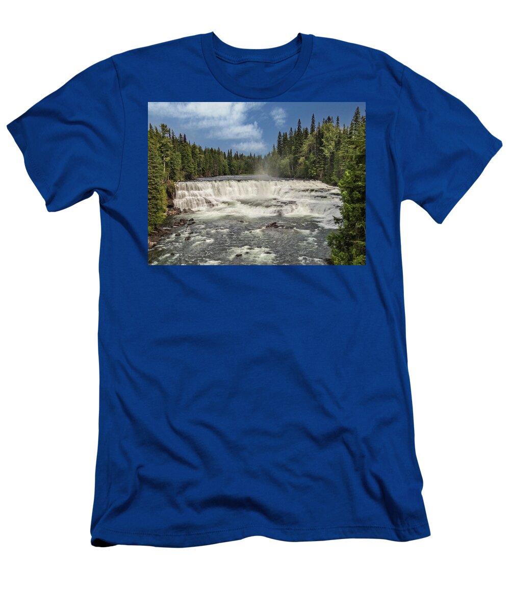 Waterfall T-Shirt featuring the photograph Dawson Falls, British Columbia by Patti Deters