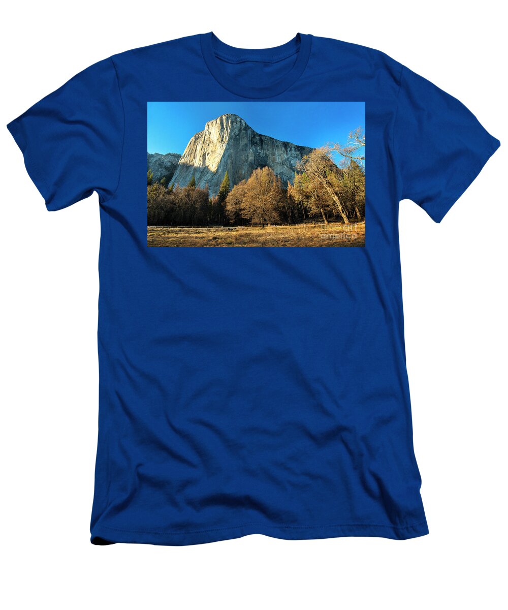 Yosemite National Park T-Shirt featuring the photograph El Capitan, Yosemite Valley, Yosemite National Park, California by Yefim Bam