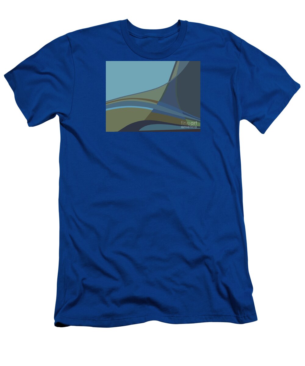 Abstract T-Shirt featuring the painting Forest View by Jacqueline Shuler