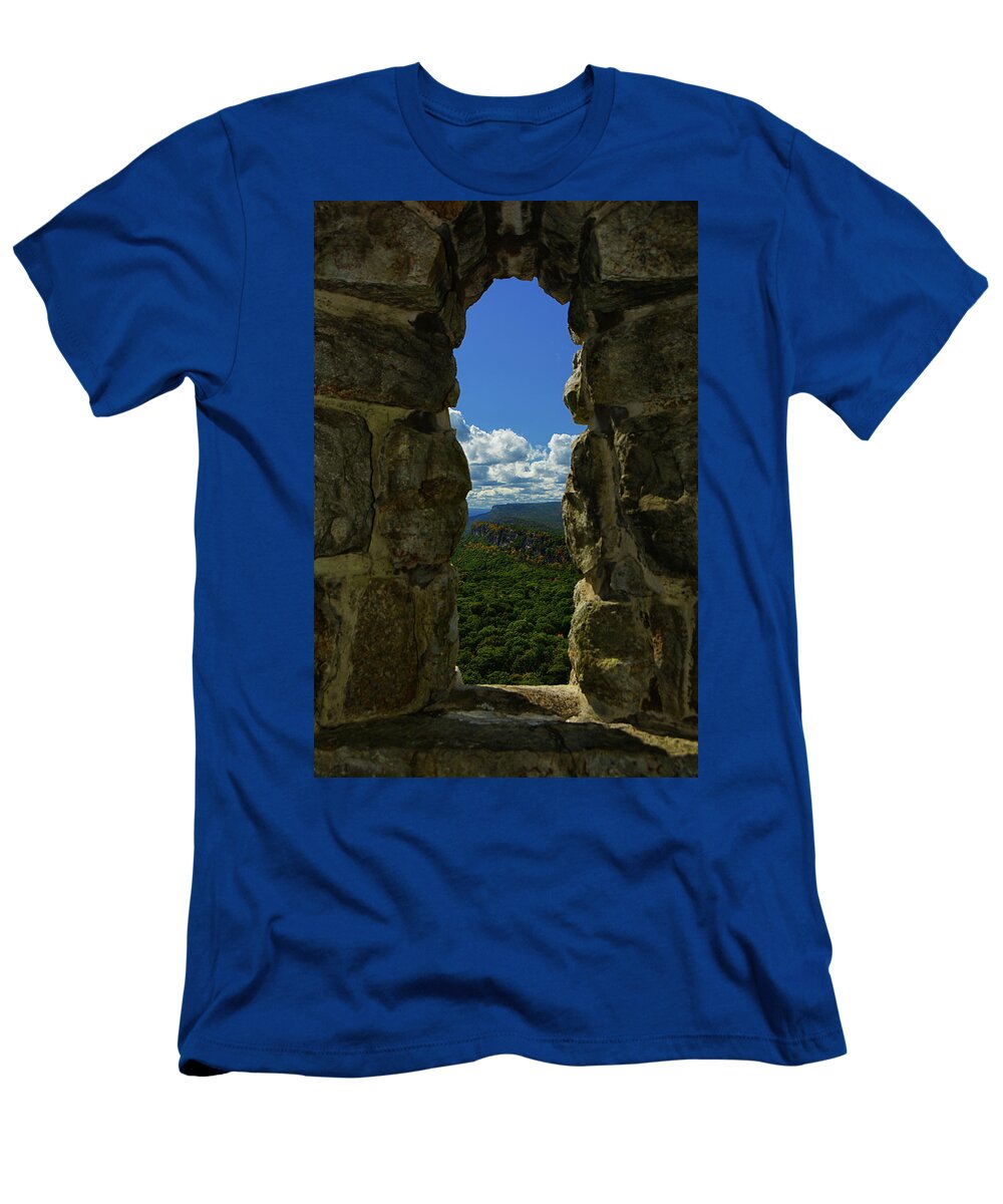 Gertrude's Nose From Mohonk Tower View T-Shirt featuring the photograph Gertrude's Nose from Mohonk Tower View by Raymond Salani III