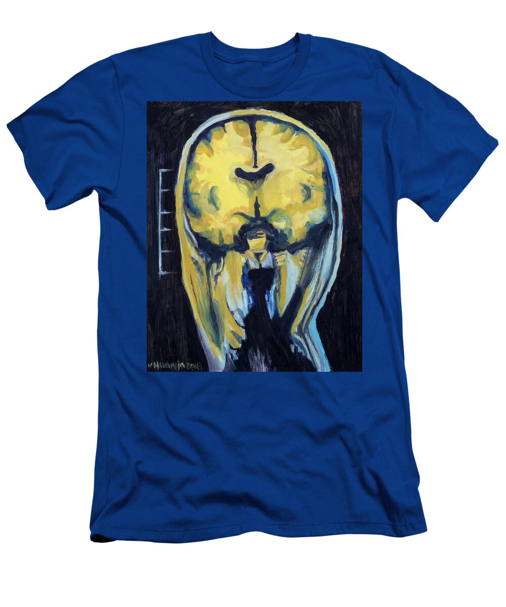  #oilpainting T-Shirt featuring the painting Head Study 52 by Veronica Huacuja
