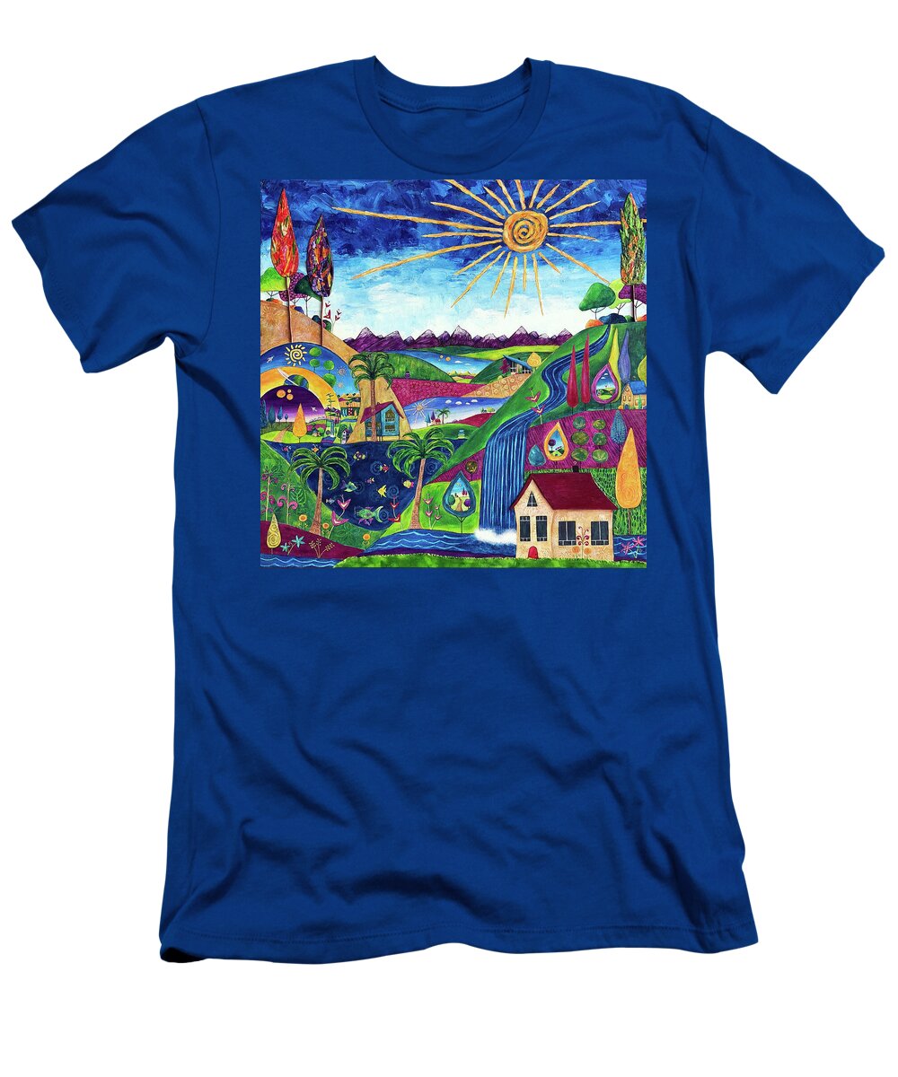 Dreamscape T-Shirt featuring the painting Home by Winona's Sunshyne