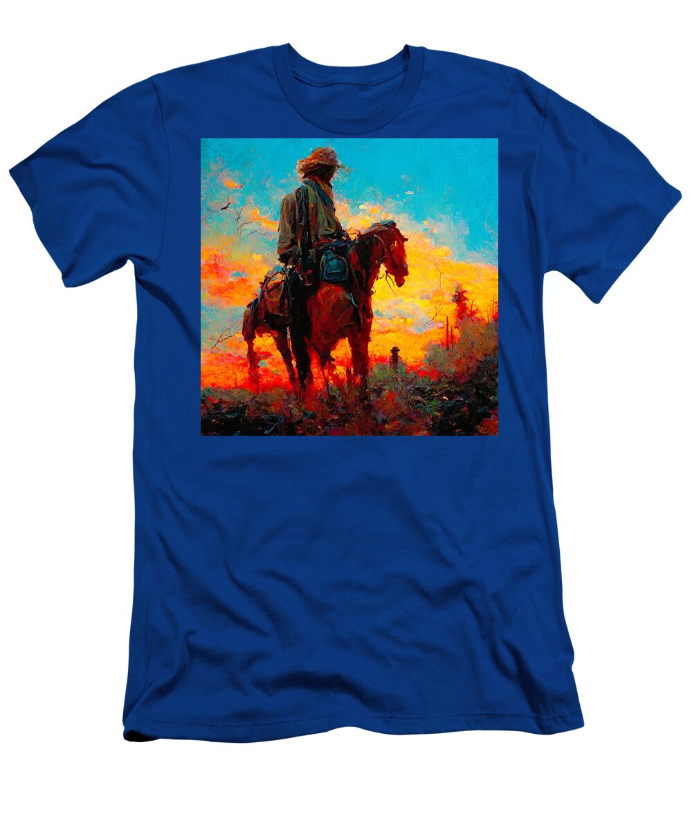 Horse T-Shirt featuring the digital art Horses #6 by Craig Boehman