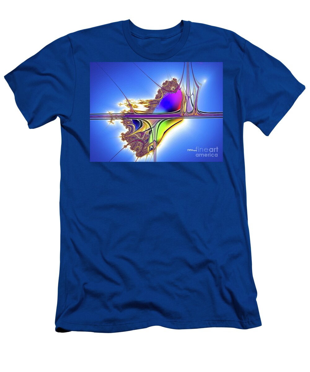 Abstracts T-Shirt featuring the digital art Imagination Artistry 3 by DB Hayes