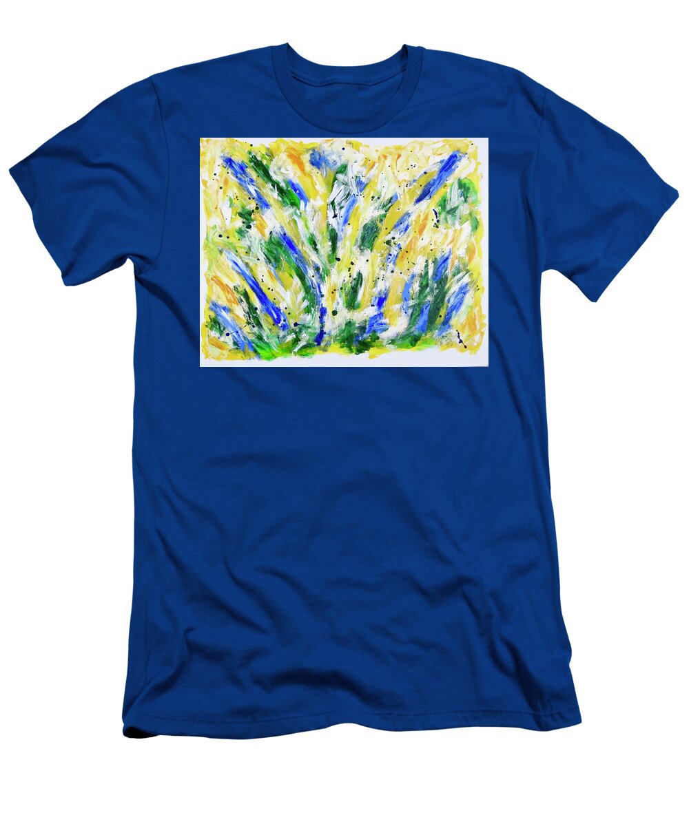 Acrylic Abstract T-Shirt featuring the painting Joie de Vivre No. 6 by J Loren Reedy
