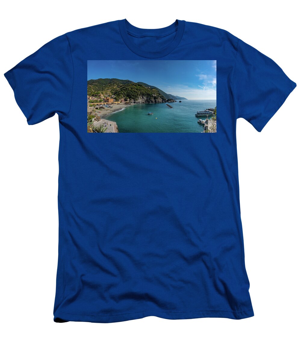 Cinque Terre T-Shirt featuring the photograph Monterosso Port by David Downs