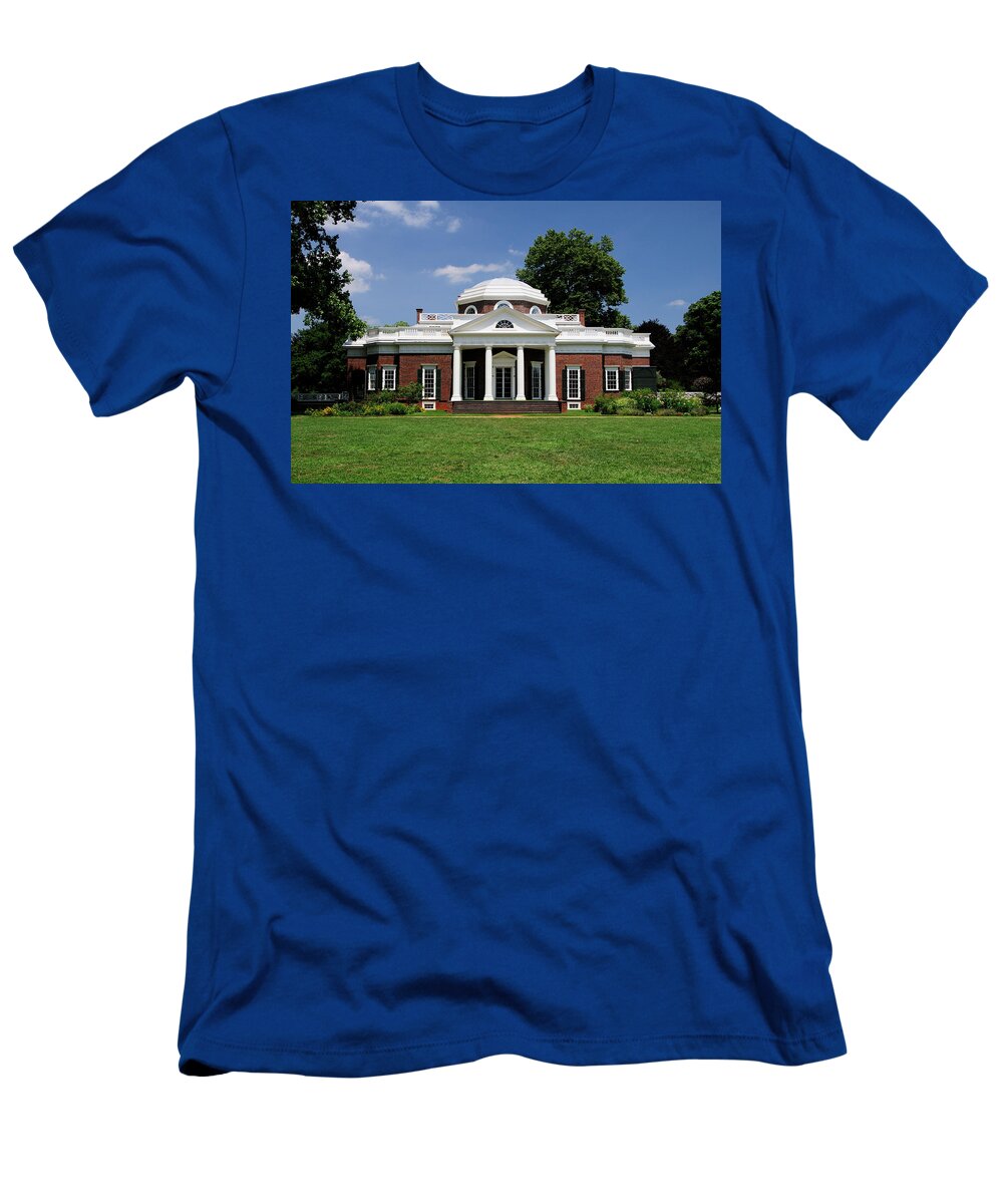 Virginia T-Shirt featuring the photograph Monticello Front by Tara Krauss