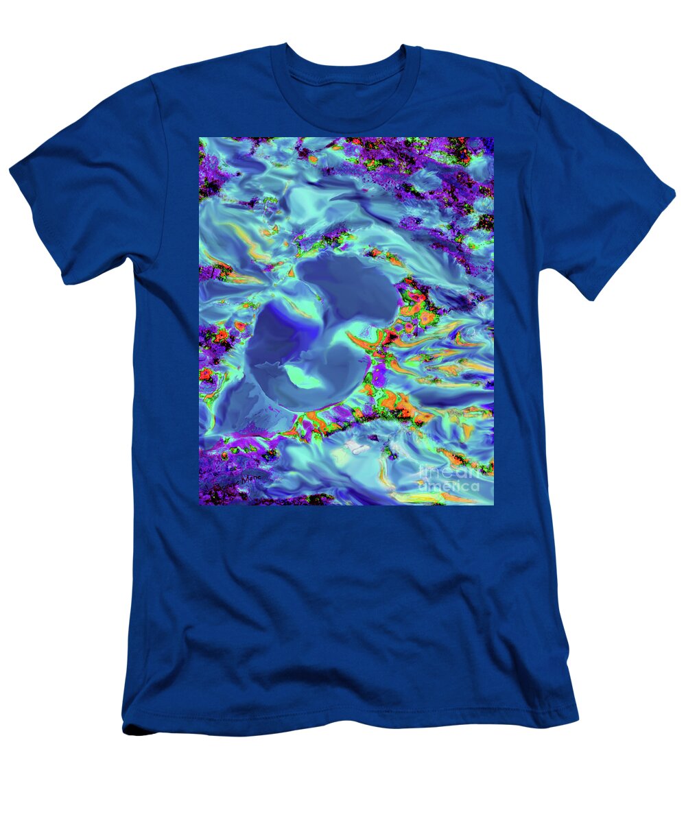 Mother Of Storms T-Shirt featuring the painting Earth Mother of Storms by Bonnie Marie