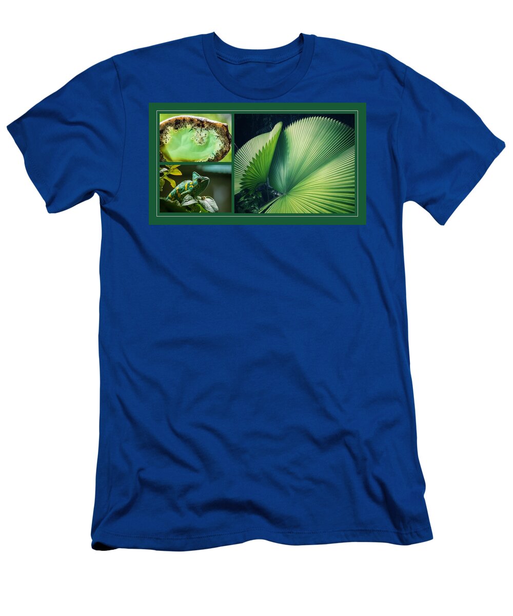 Chameleon T-Shirt featuring the mixed media Nature As Art by Nancy Ayanna Wyatt