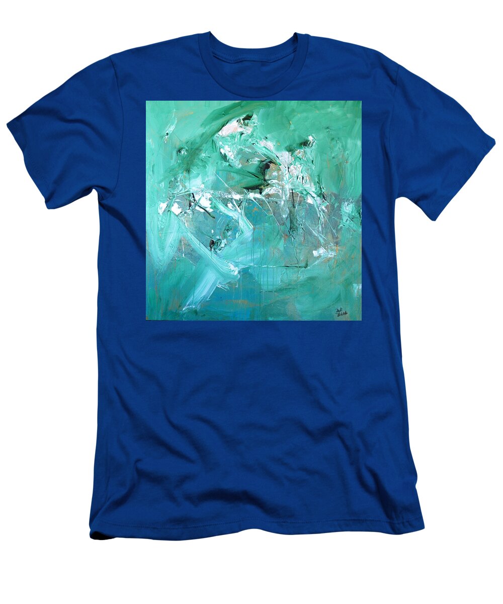  T-Shirt featuring the painting No Mind #3 by Dick Richards