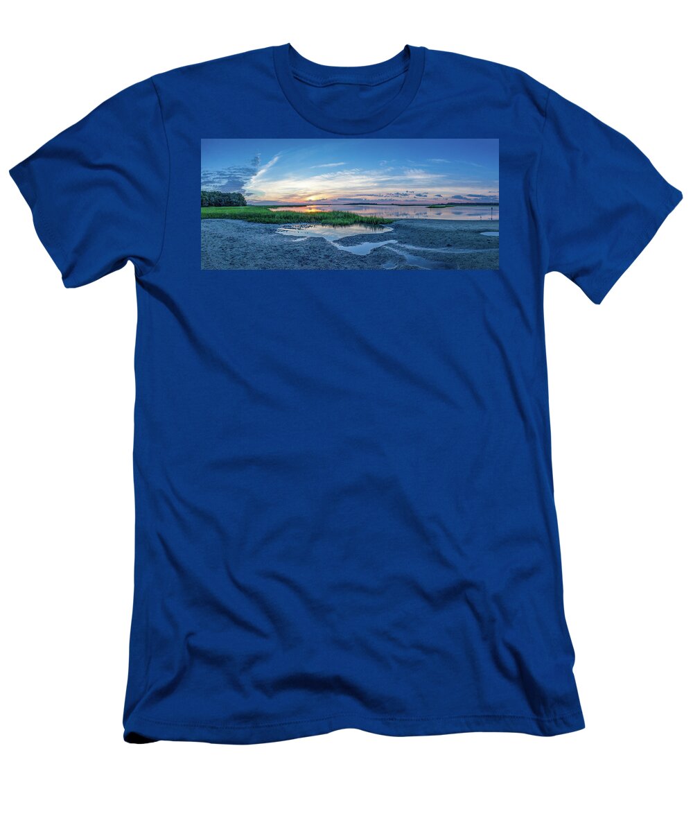 Oak River Pano T-Shirt featuring the photograph Oak River Pano by Lon Dittrick