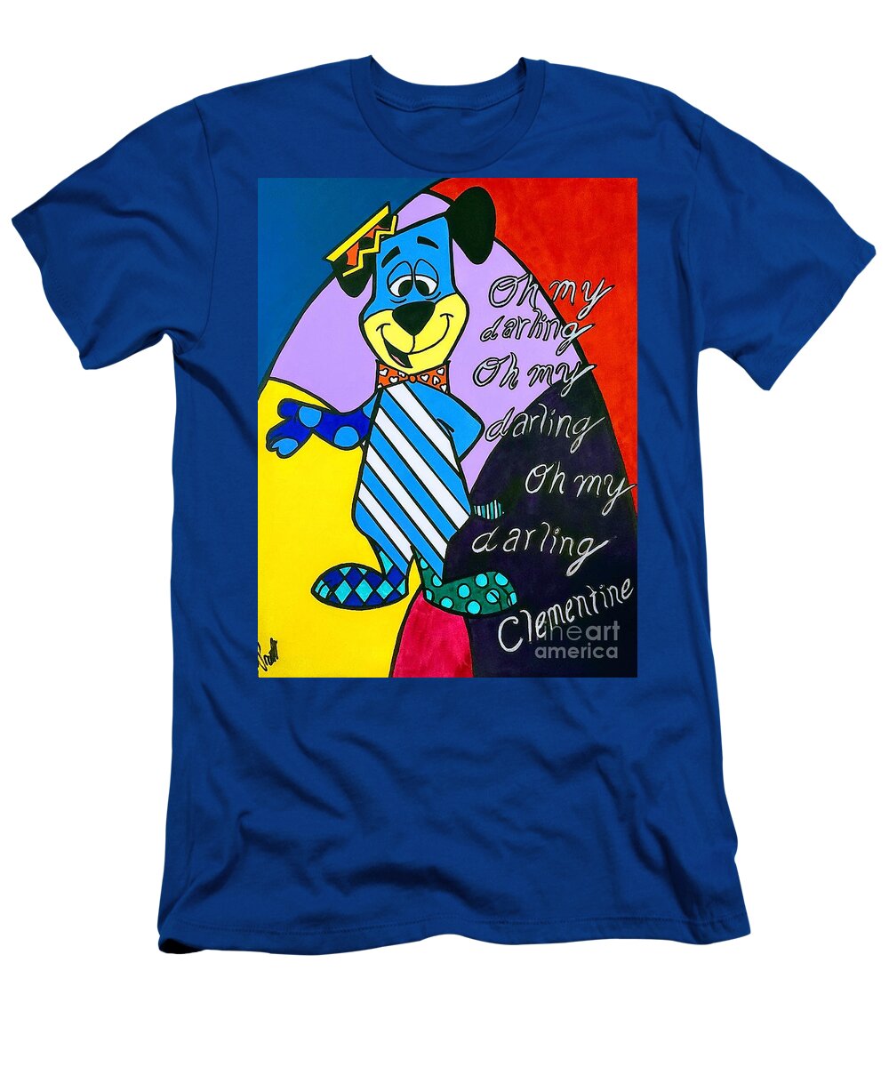 Huckleberryhound T-Shirt featuring the painting Oh My Darlin' by Elena Pratt