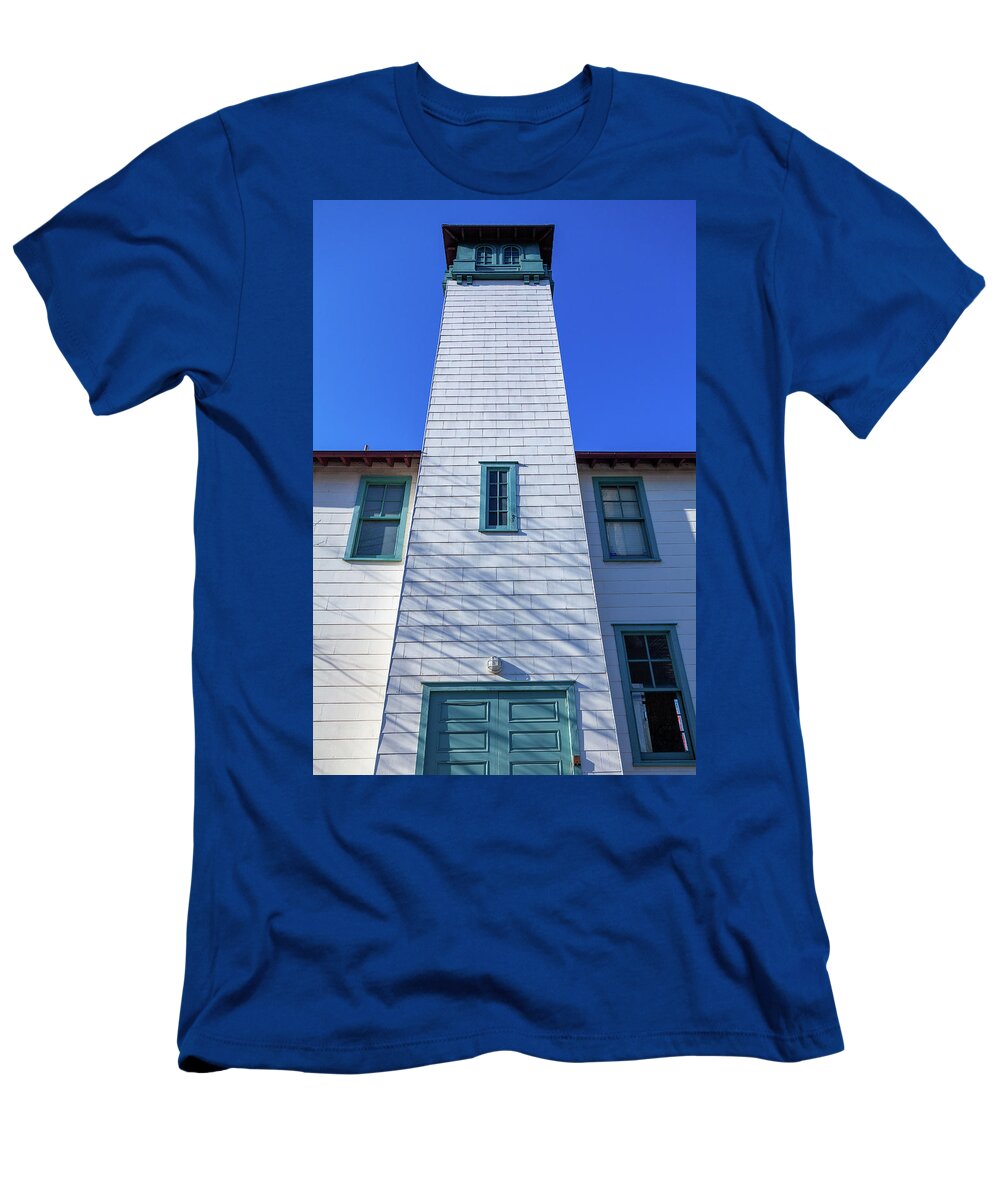 Fulton Ferry Landing T-Shirt featuring the photograph Old Fireboat House at Fulton Ferry Landing Brooklyn New York City by David Smith