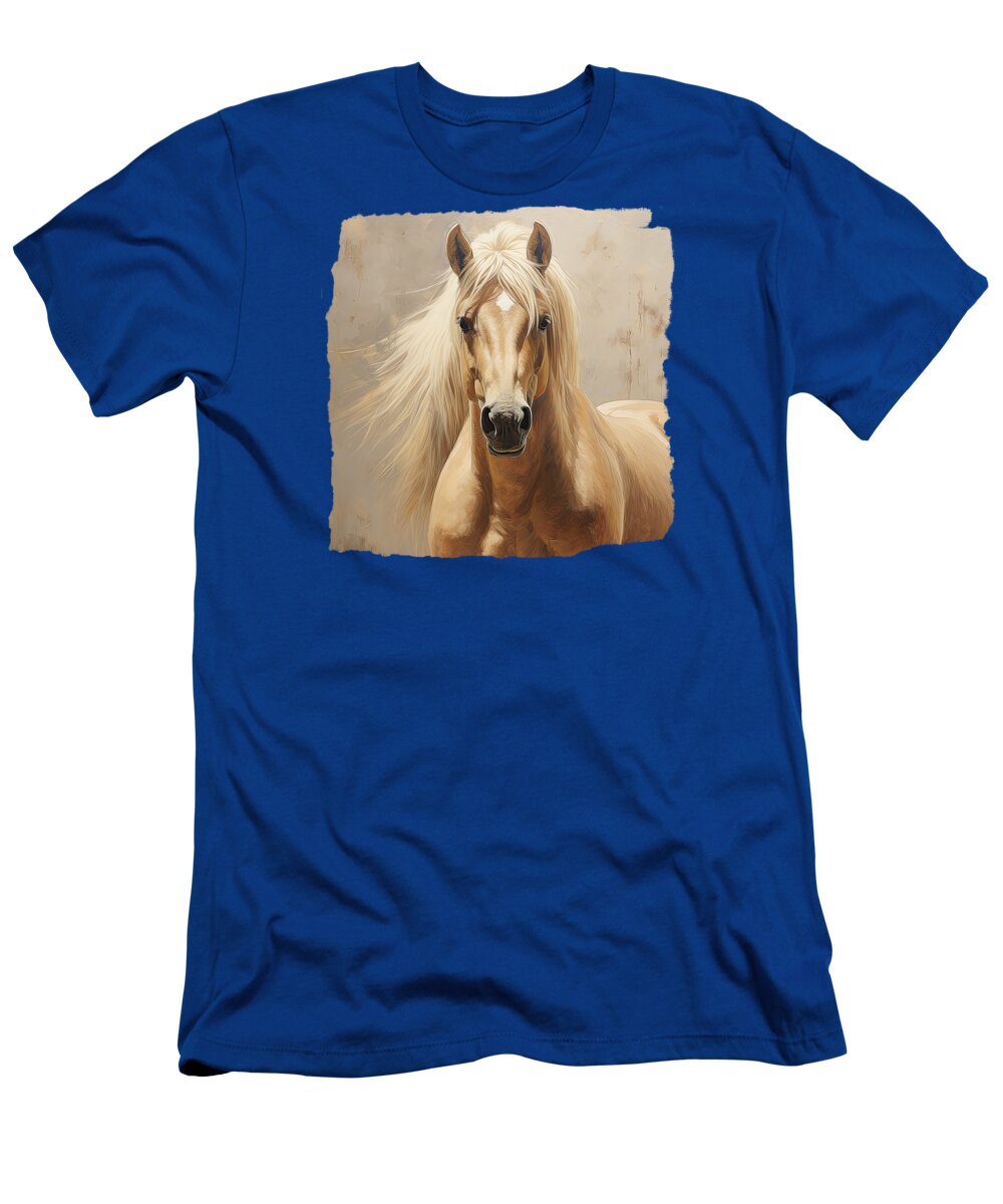Palomino T-Shirt featuring the digital art Palomino Stallion by Elisabeth Lucas