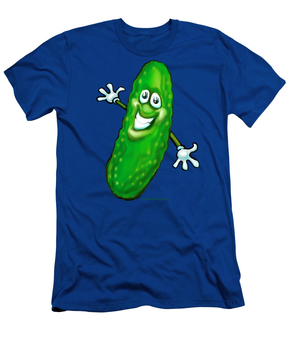Pickle T-Shirt featuring the painting Pickle by Kevin Middleton