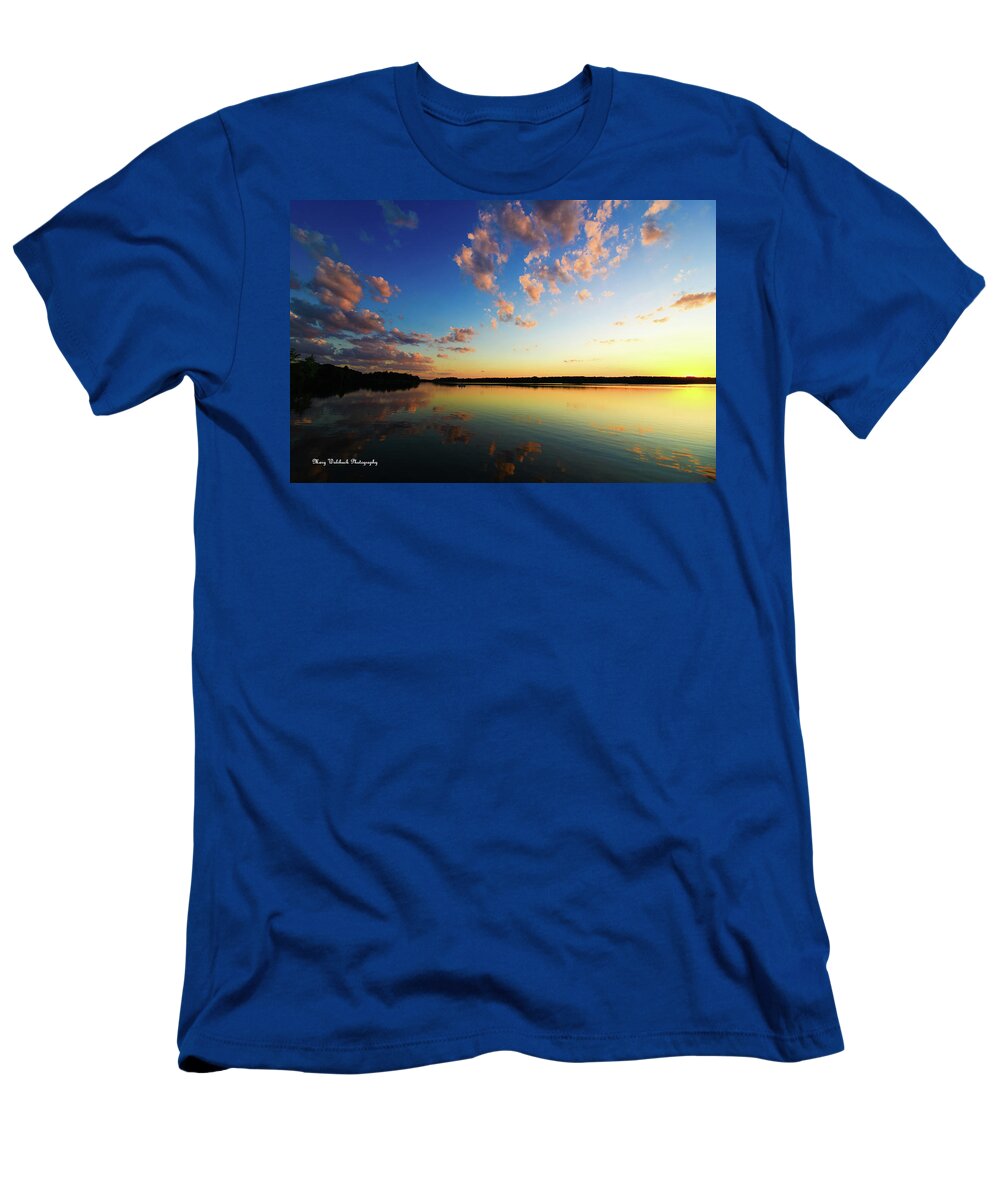Sunset T-Shirt featuring the photograph Pink Cloud Sunset by Mary Walchuck
