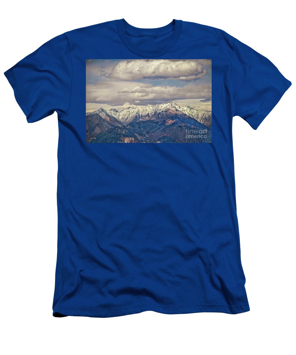 Western Usa T-Shirt featuring the photograph Purple Mountains Madjesty by Susan Vineyard