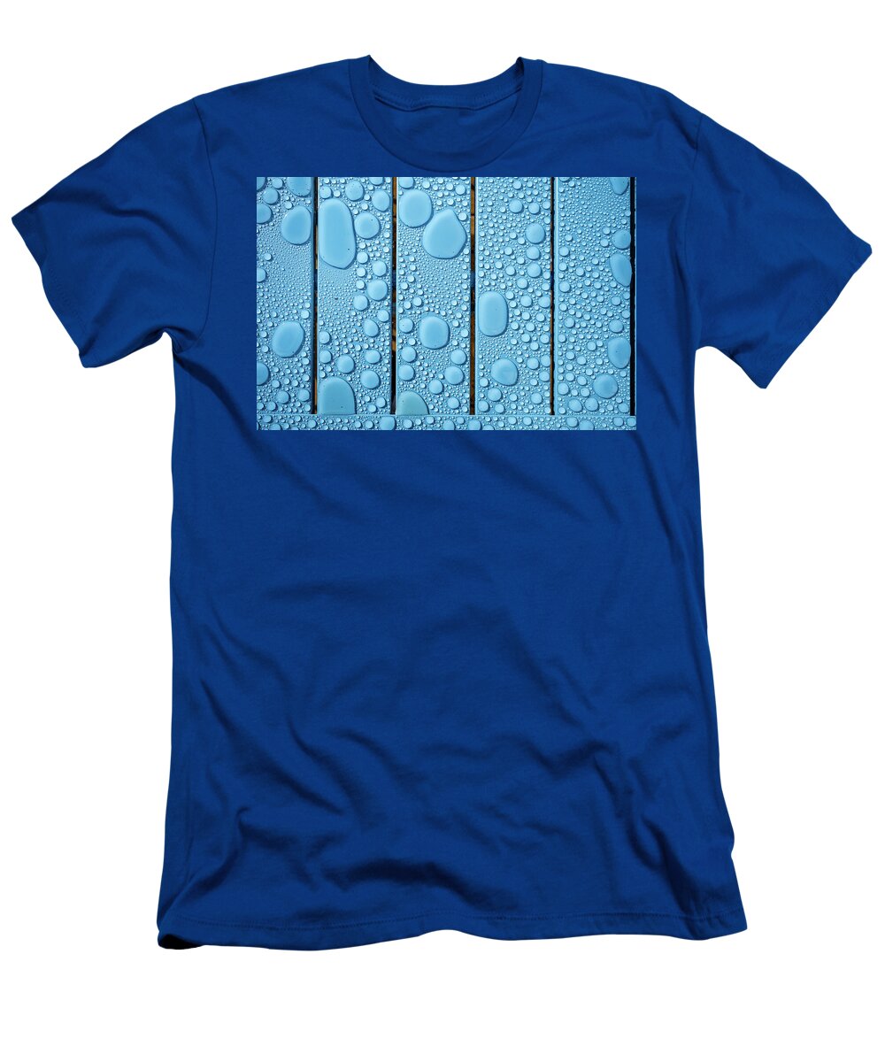 Rain T-Shirt featuring the photograph Raindrops 1 by Nigel R Bell