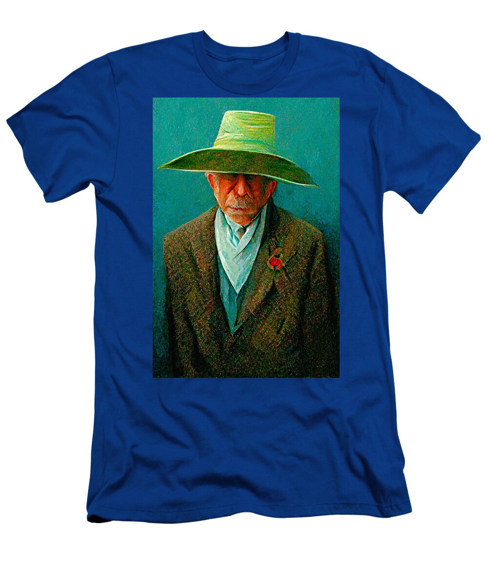 Rene Magritte T-Shirt featuring the digital art Rene Magritte #1 by Craig Boehman