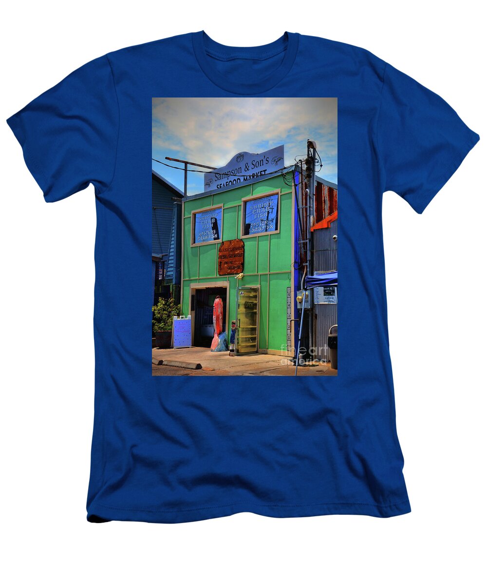 Sampson & Son's Seafood T-Shirt featuring the photograph Seafood Market by Savannah Gibbs