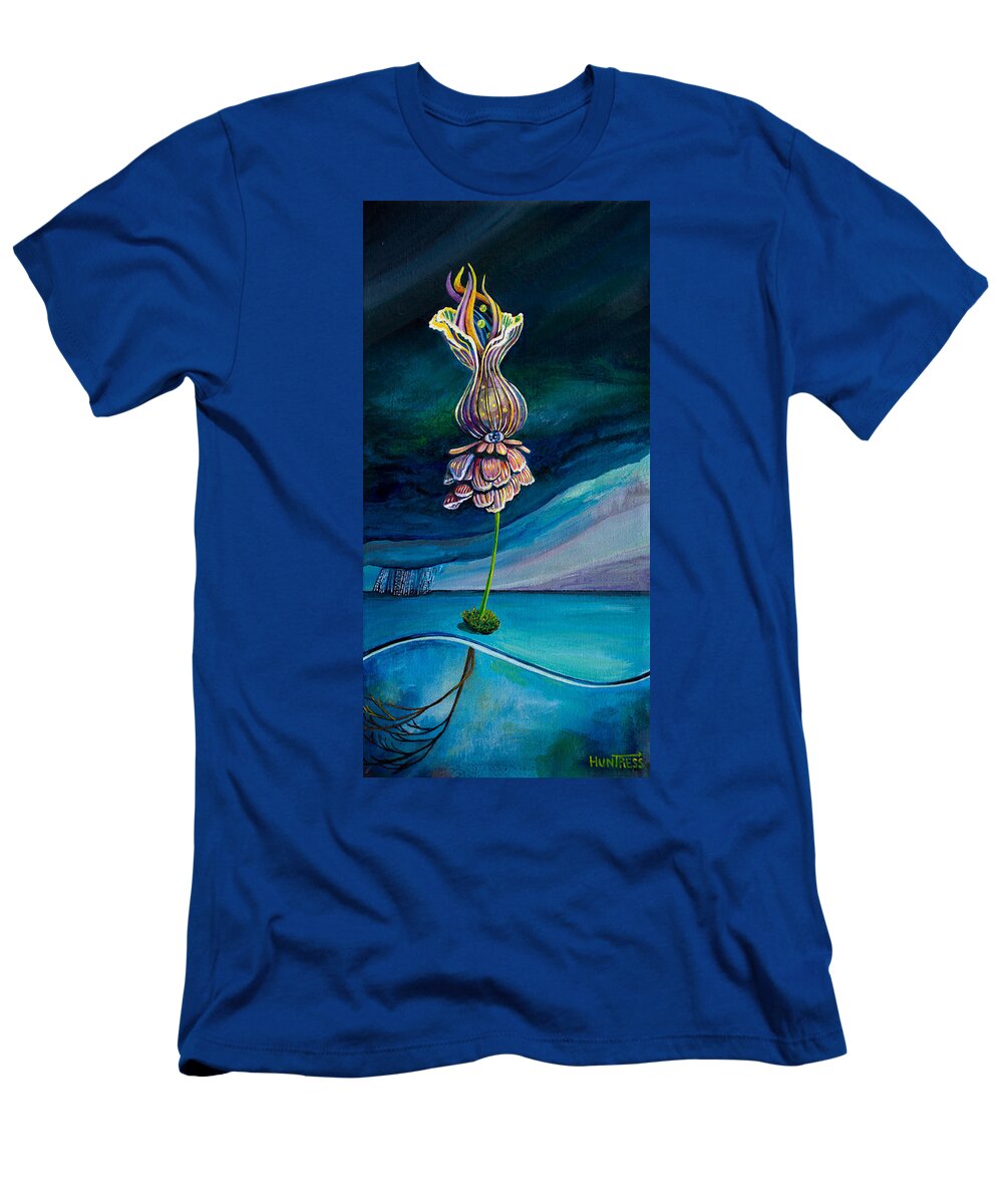 Optimism T-Shirt featuring the painting Shine Bright by Mindy Huntress