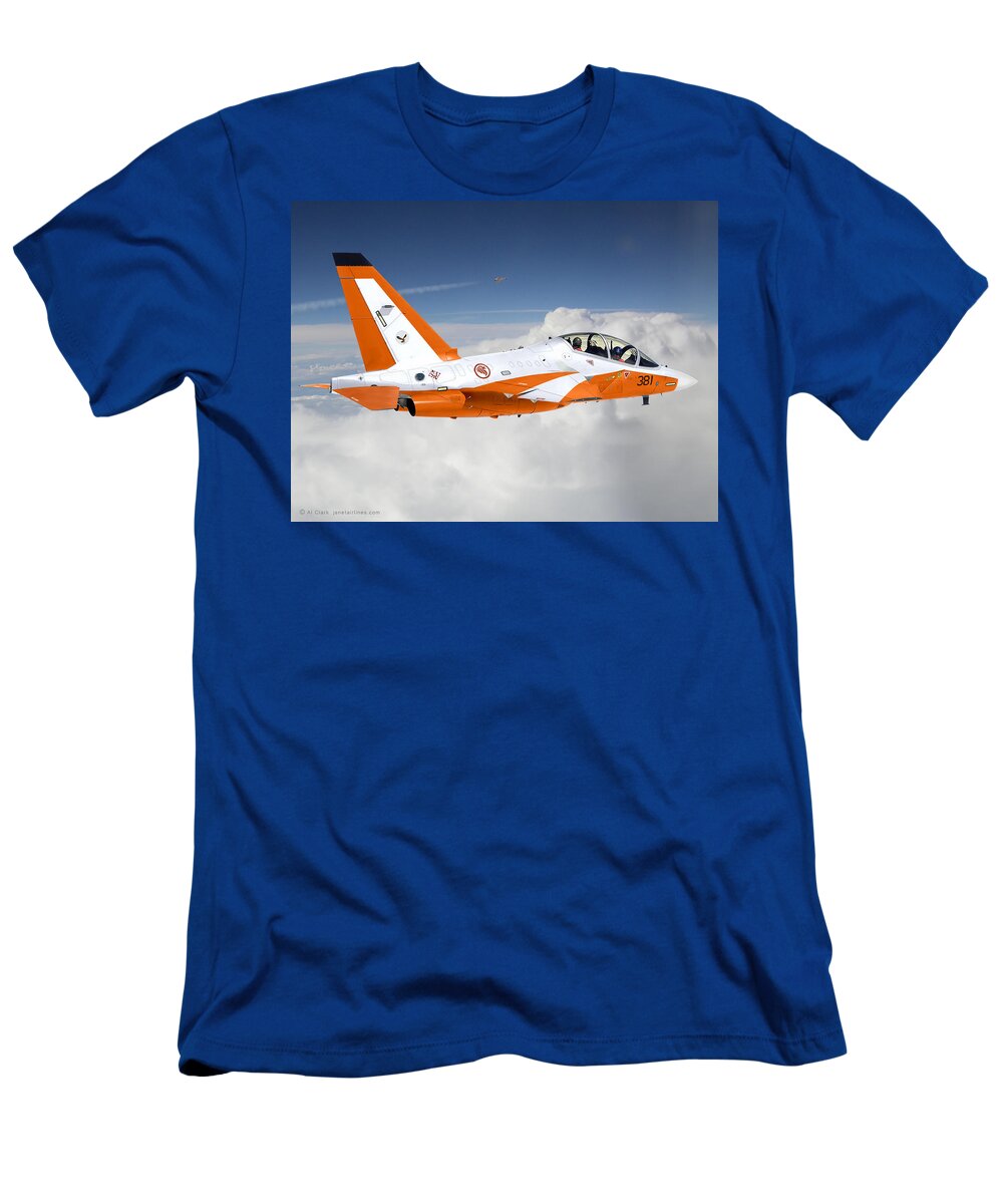 M-346i T-Shirt featuring the digital art Singapore M-346 by Custom Aviation Art