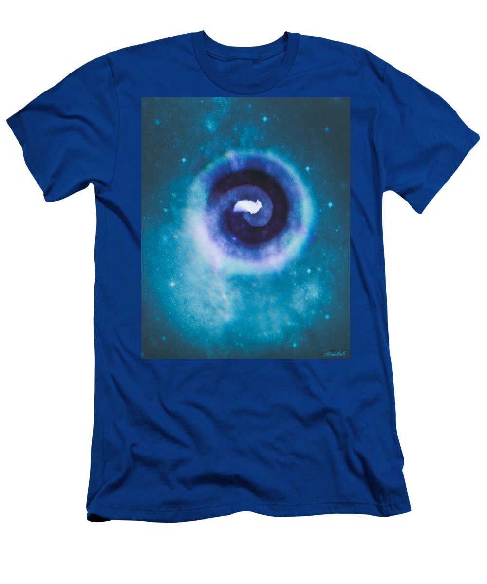 Spiral T-Shirt featuring the digital art Spiral Happyplace by Auranatura Art