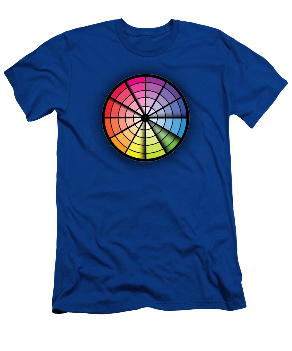Colour Theory T-Shirt featuring the painting Split Complimentary by Mark Taylor