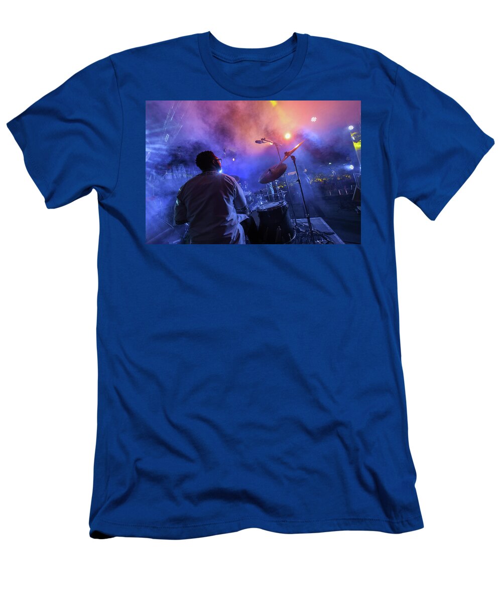 Maiden Voyage Festival T-Shirt featuring the photograph Steam at Maiden Voyage Festival by Andrew Lalchan