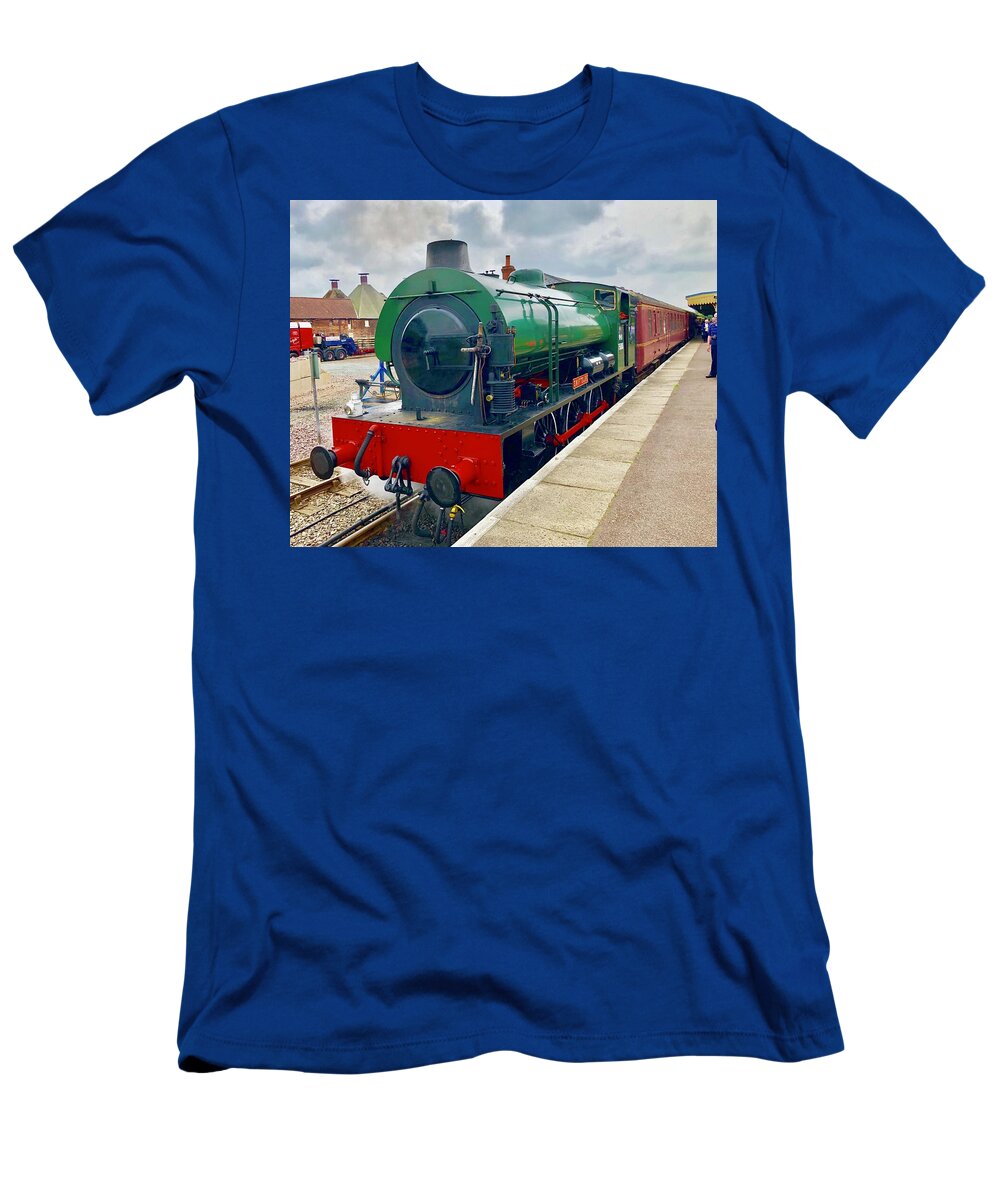 Hunslet T-Shirt featuring the photograph Steam Locomotive Hunslet No 2857 WD 75008 Swiftsure 0-6-0ST by Gordon James