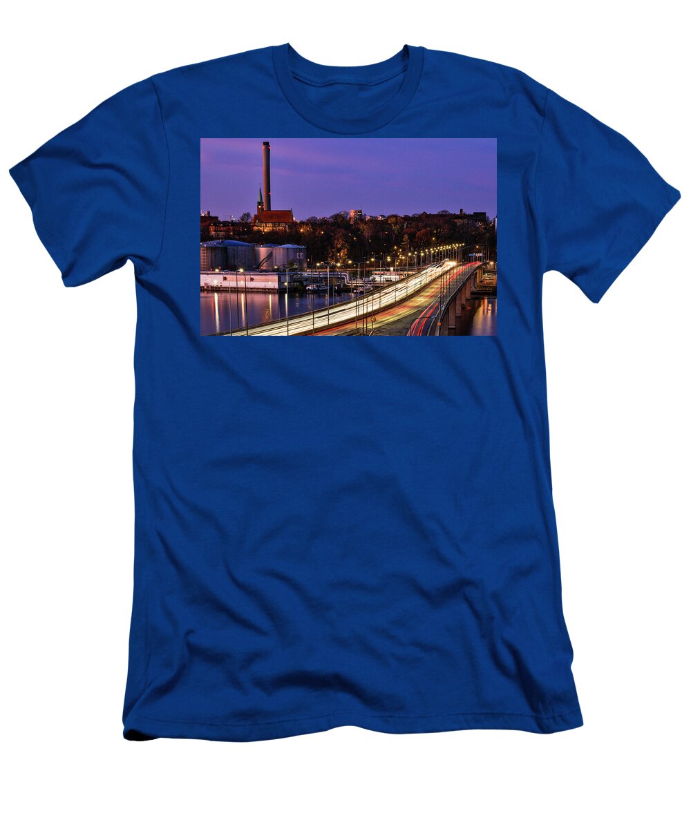 Europe T-Shirt featuring the photograph Stockholm night by Alexander Farnsworth
