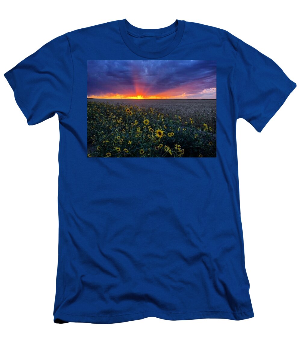 Sunset T-Shirt featuring the photograph Sunset 1 by Julie Powell