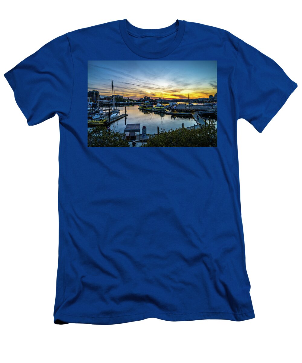 Sunset T-Shirt featuring the photograph Sunset in Victoria by Bill Cubitt