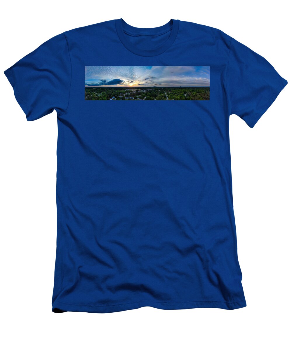Aerial T-Shirt featuring the photograph Sunset of Powder Springs by Marcus Jones